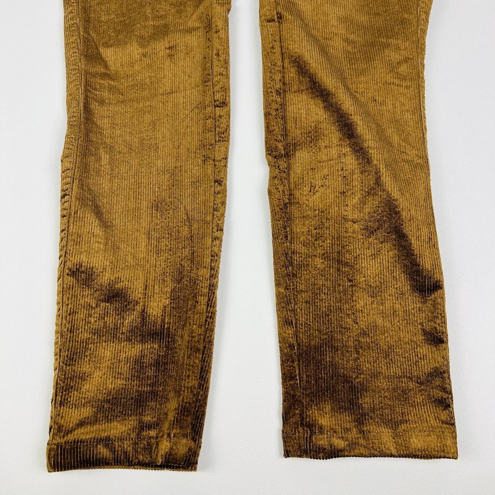 Paige Hoxton Ultra Skinny Chestnut Brown Cotton Blend Corduroy Pants Womens 26 - Picture 4 of 9
